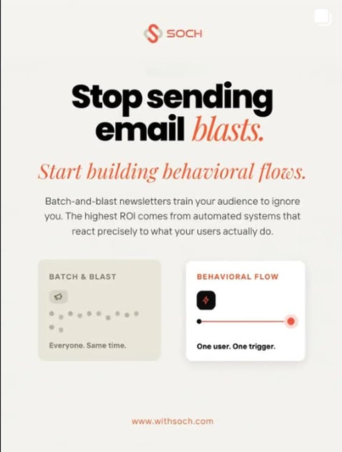 Post: Stop sending email blasts
