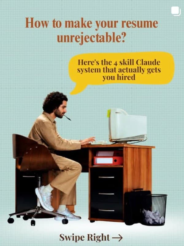 Carousel cover: How to make your resume unrejectable