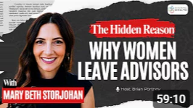 Thumbnail: The hidden reason why women leave advisors, with Mary Beth Storjohan